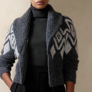 Banana Republic Alsh Fair Isle Cardigan